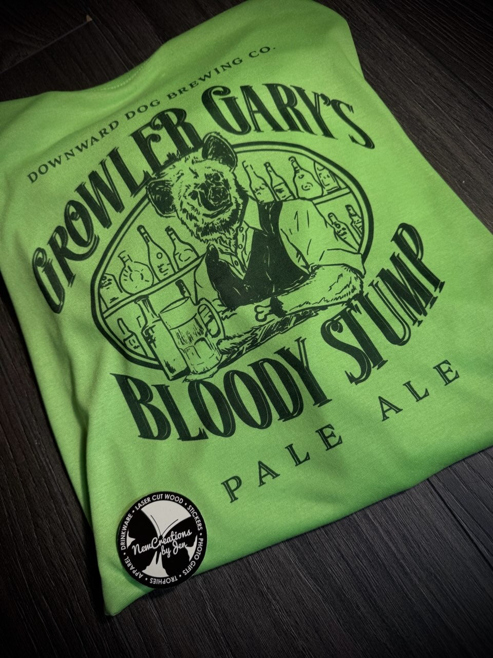 Growler Gary’s Bloody Stump Pale Ale Souvenir Crawler Tees