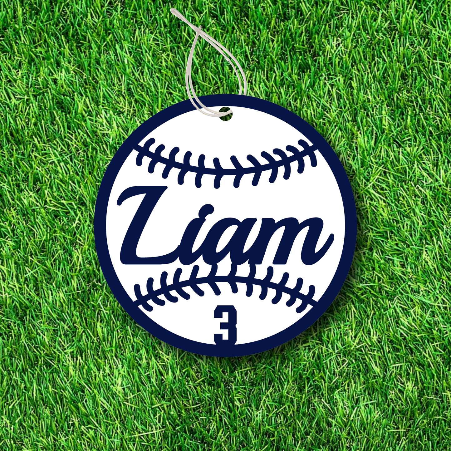 Etiquetas personalizadas para bolsas de béisbol: dos capas