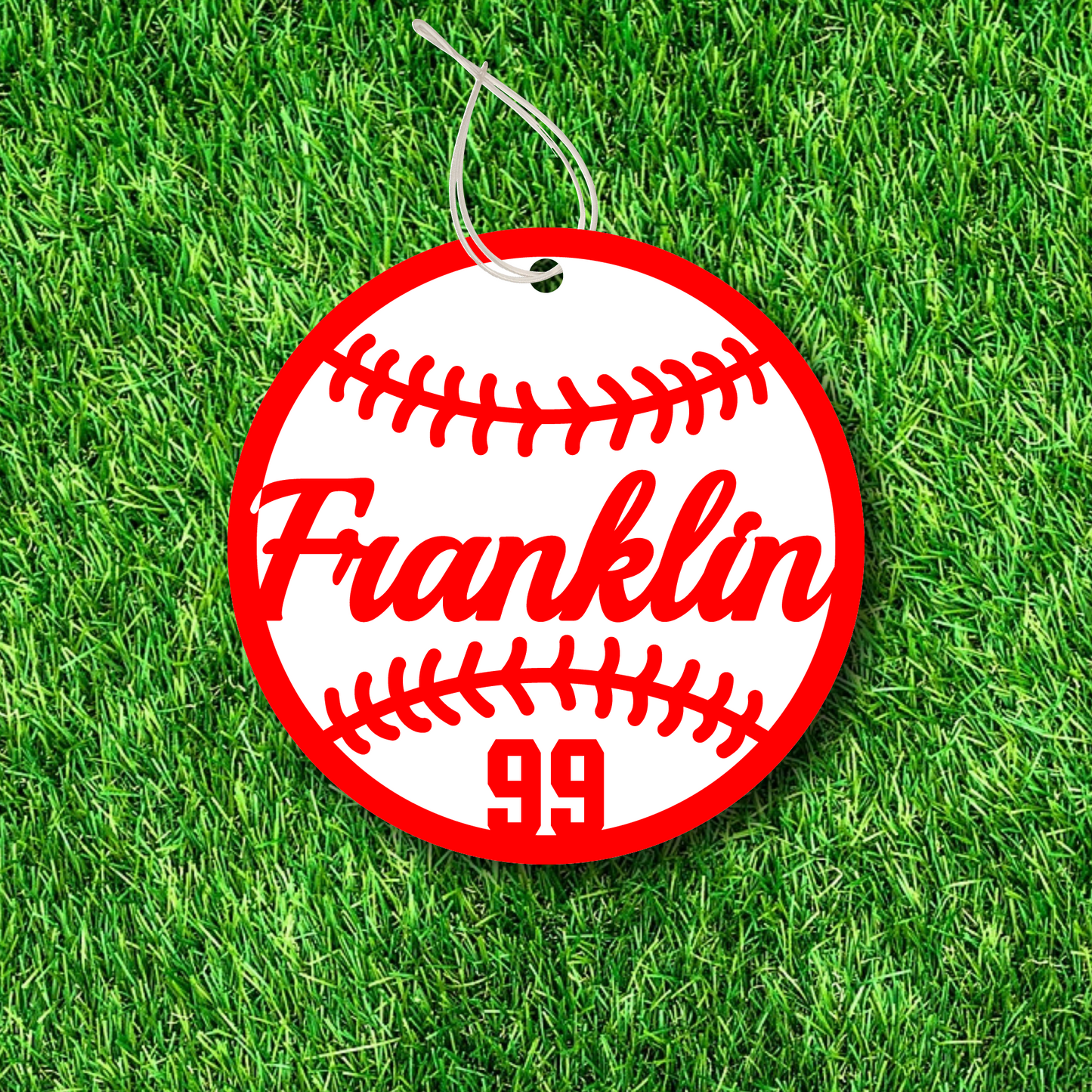 Etiquetas personalizadas para bolsas de béisbol: dos capas