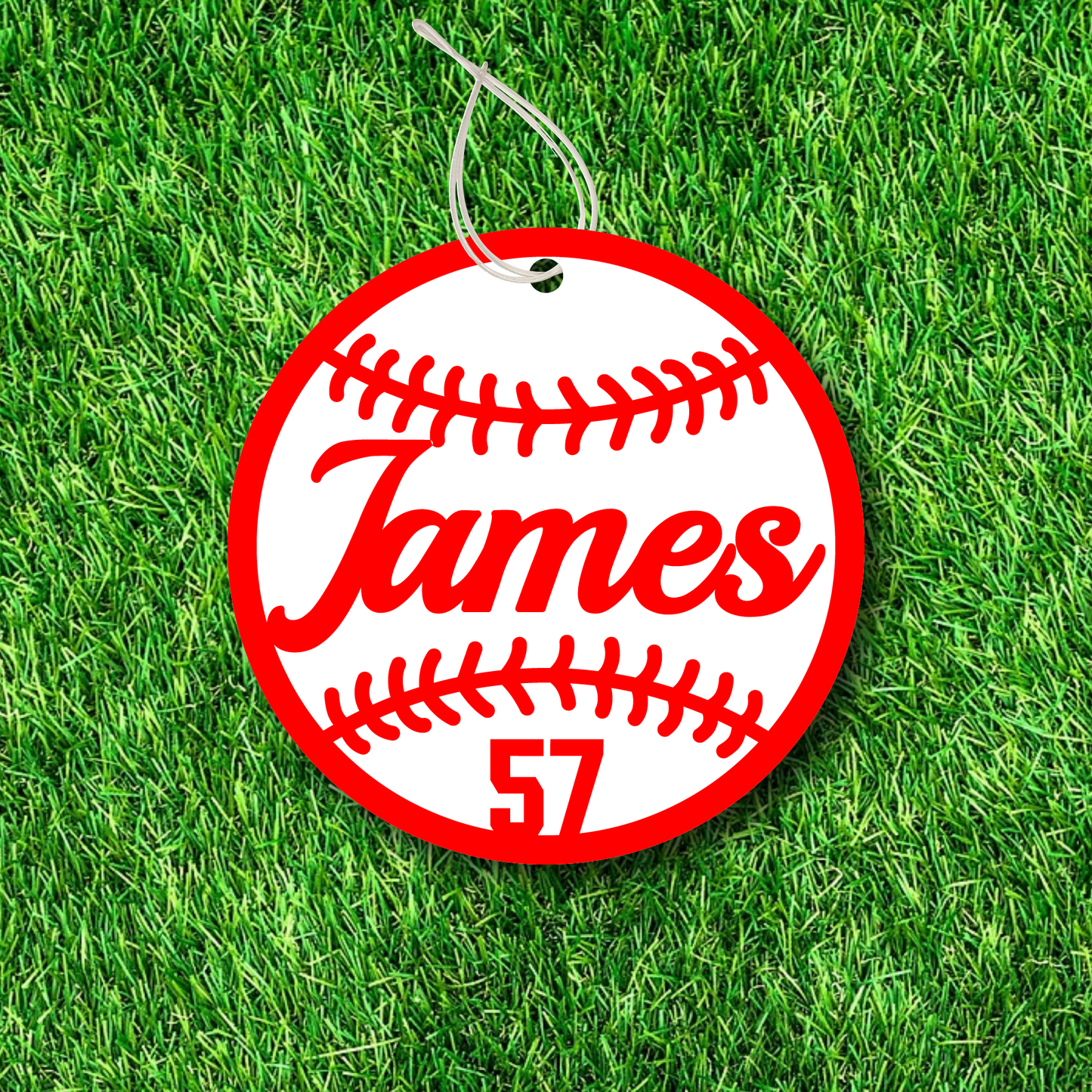 Etiquetas personalizadas para bolsas de béisbol: dos capas