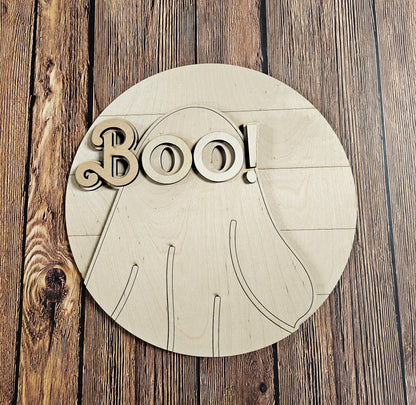 Señal de capas redondas de gafas Boo