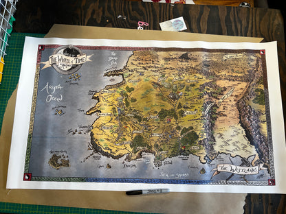 NEW!! Full Color Map: The World of the Wheel of Time by Rob Christianson