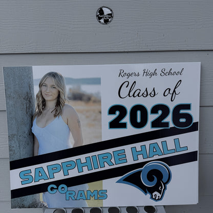 2026 Senior Photo Yard Sign - 24 x 18 Full Color