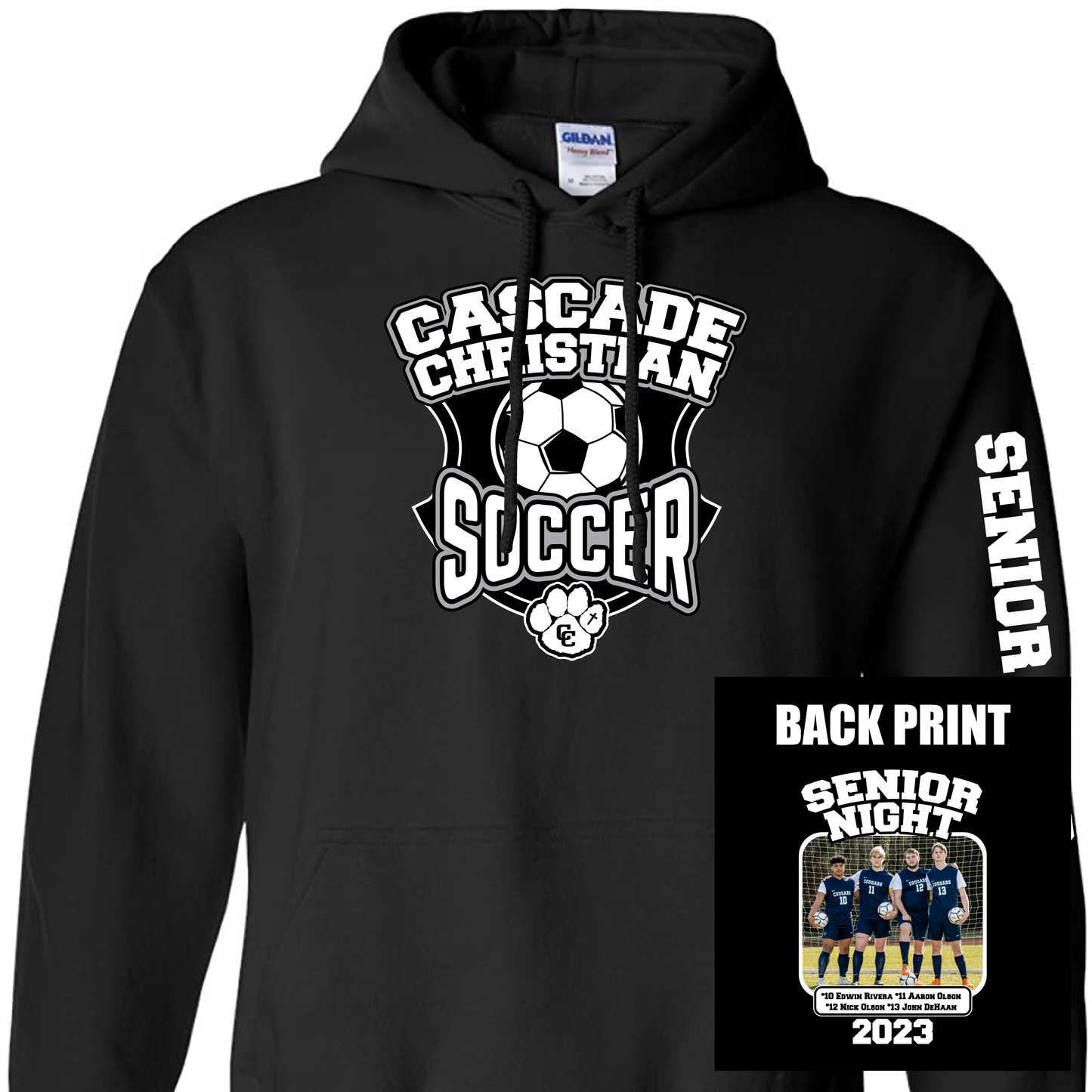 CCS Senior Soccer Night Hooded Sweatshirt G185