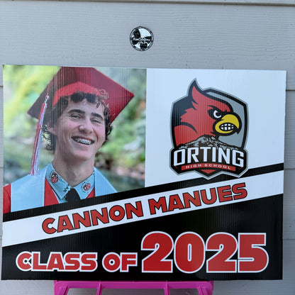 2026 Senior Photo Yard Sign - 24 x 18 Full Color