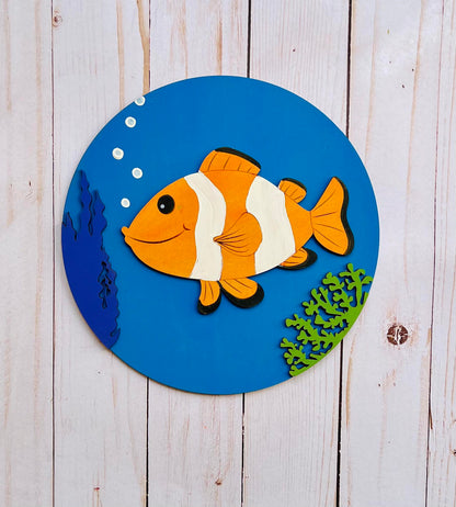 PEZ PAYASO - Kit de pintura para niños de New Creations