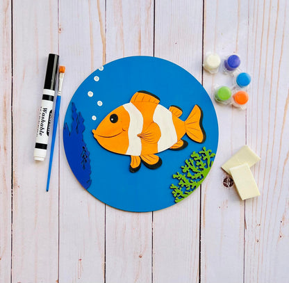 PEZ PAYASO - Kit de pintura para niños de New Creations