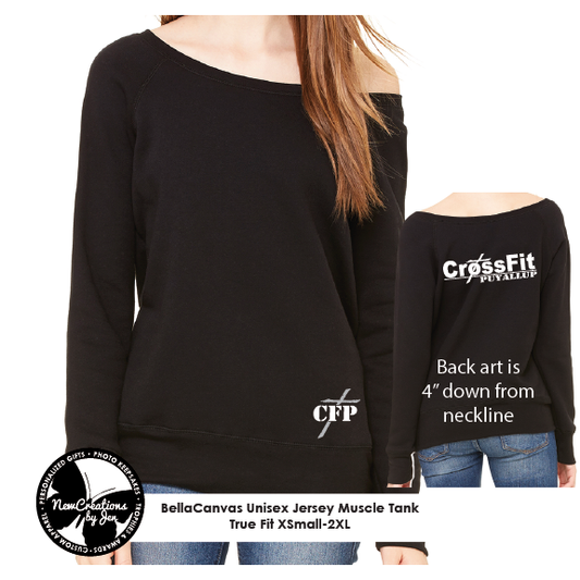 CrossFit Ladies' Sponge Fleece Wide Neck Sweatshirt