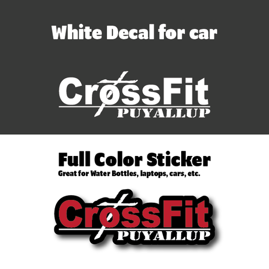 Calcomanía de vinilo CrossFit (calidad para exteriores)