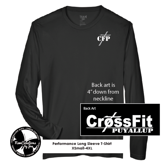 Camiseta de manga larga de rendimiento Zone de CrossFit para hombre