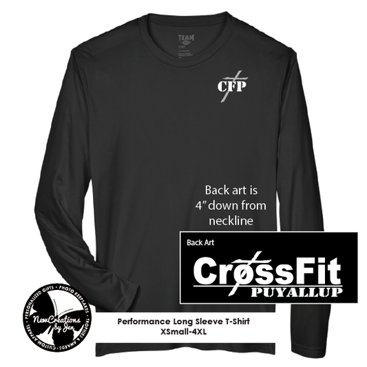 Camiseta de manga larga de rendimiento Zone de CrossFit para hombre