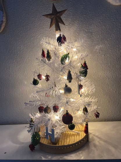 ¡Pequeños adornos para árbol o personajes del pueblo con tus fotos!