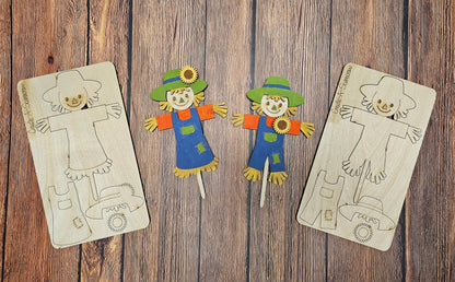 Scarecrow Kids Pop-Out - Kid's Ready to Paint Kit