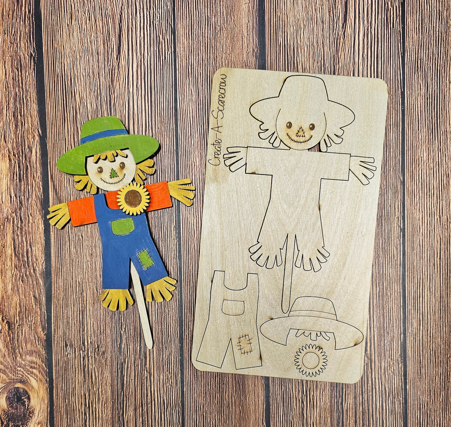 Scarecrow Kids Pop-Out - Kid's Ready to Paint Kit