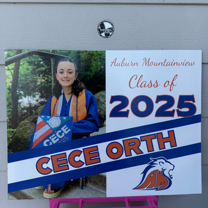 2026 Senior Photo Yard Sign - 24 x 18 Full Color
