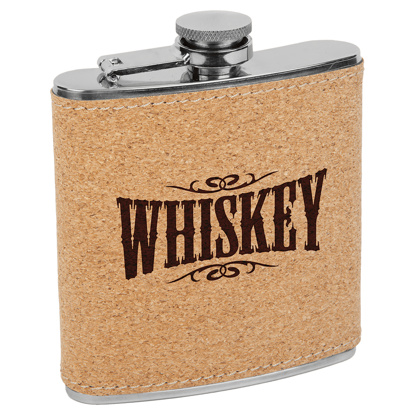 Personalize Leatherette Flask - 6oz