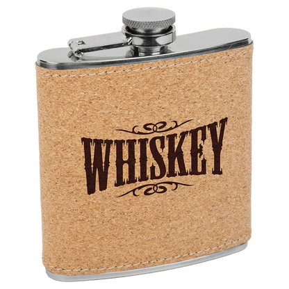Personalize Leatherette Flask - 6oz