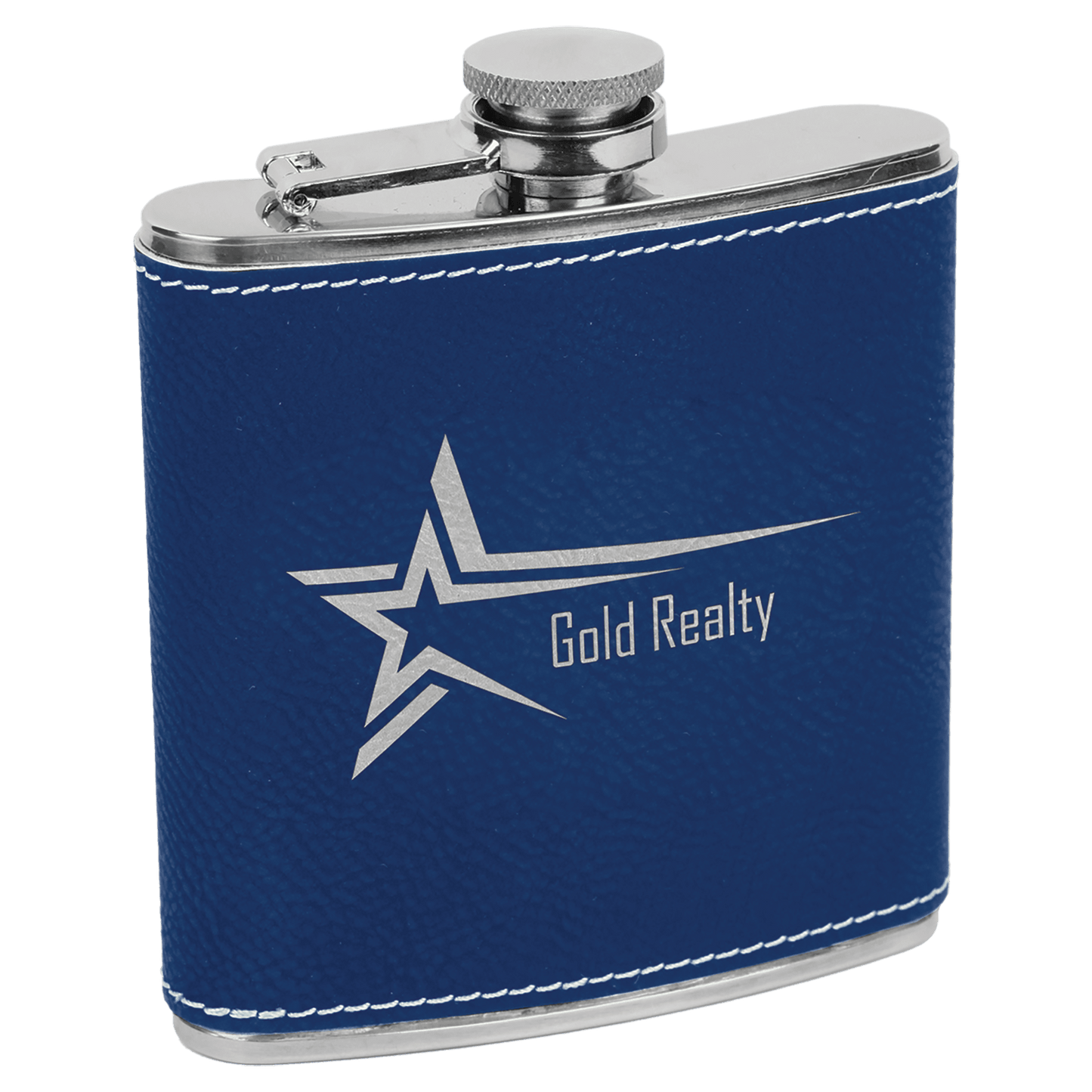 Personalize Leatherette Flask - 6oz