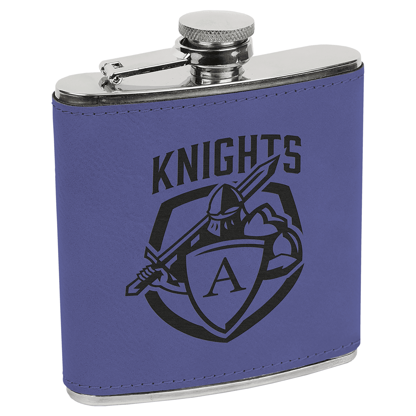 Personalize Leatherette Flask - 6oz