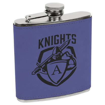 Personalize Leatherette Flask - 6oz