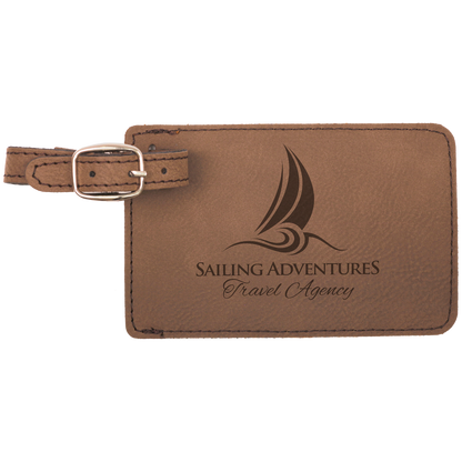 Personalized Leatherette Luggage Tag