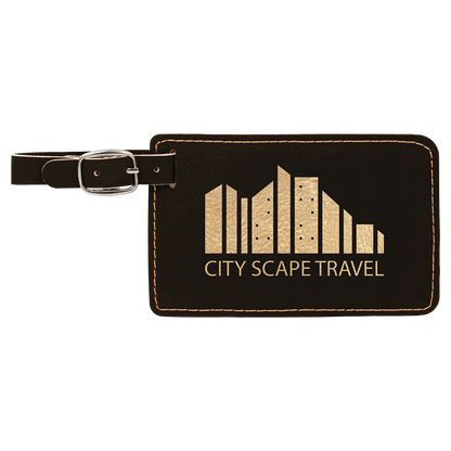 Personalized Leatherette Luggage Tag