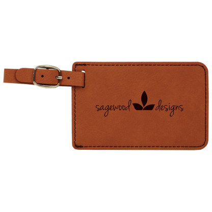 Personalized Leatherette Luggage Tag