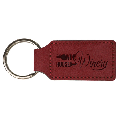 Personalized Leatherette Keychain