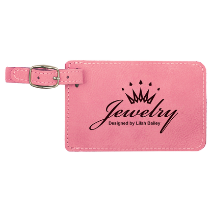 Personalized Leatherette Luggage Tag