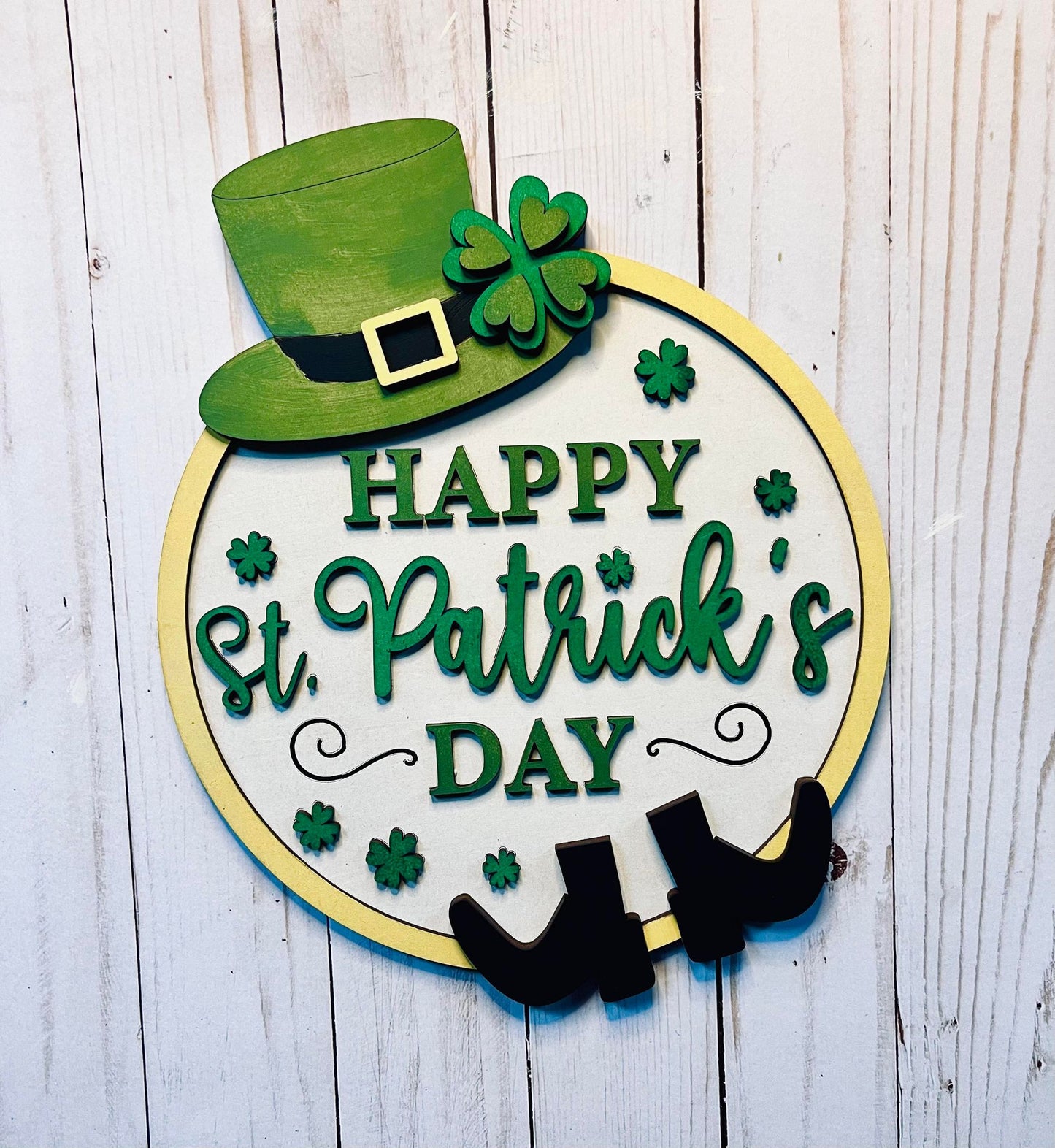 Happy St. Patrick's Day Sign Kit - Ready to Paint