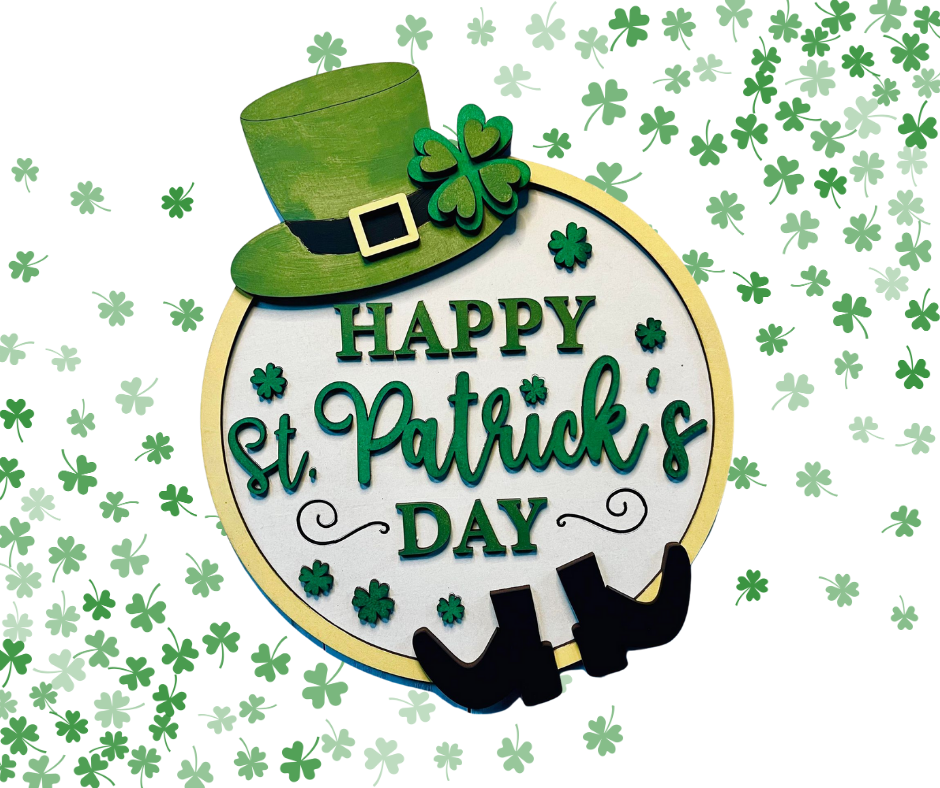 Kit de letreros de Feliz Día de San Patricio: listo para pintar