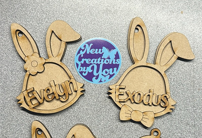 Easter Bunny or Chick Name Tags