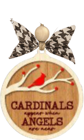 Adorno de Cardenal - Los Cardenales Aparecen Cuando los Ángeles Están Cerca