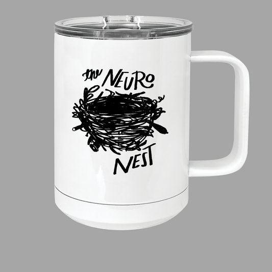 Tazas de campamento Neuro Nest - Acero inoxidable de 15 oz