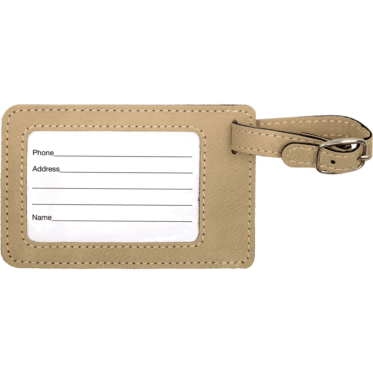 Personalized Leatherette Luggage Tag