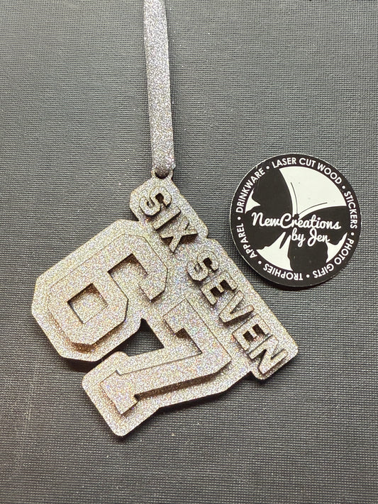 Bling 67 • Six Seven Ornament (Sparkly… and Probably Lit?)