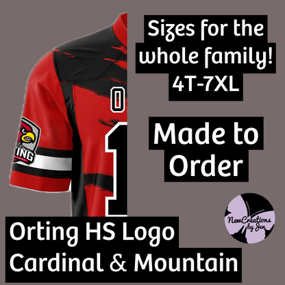 ORTING FAN Football Jersey Kids and Adult sizing