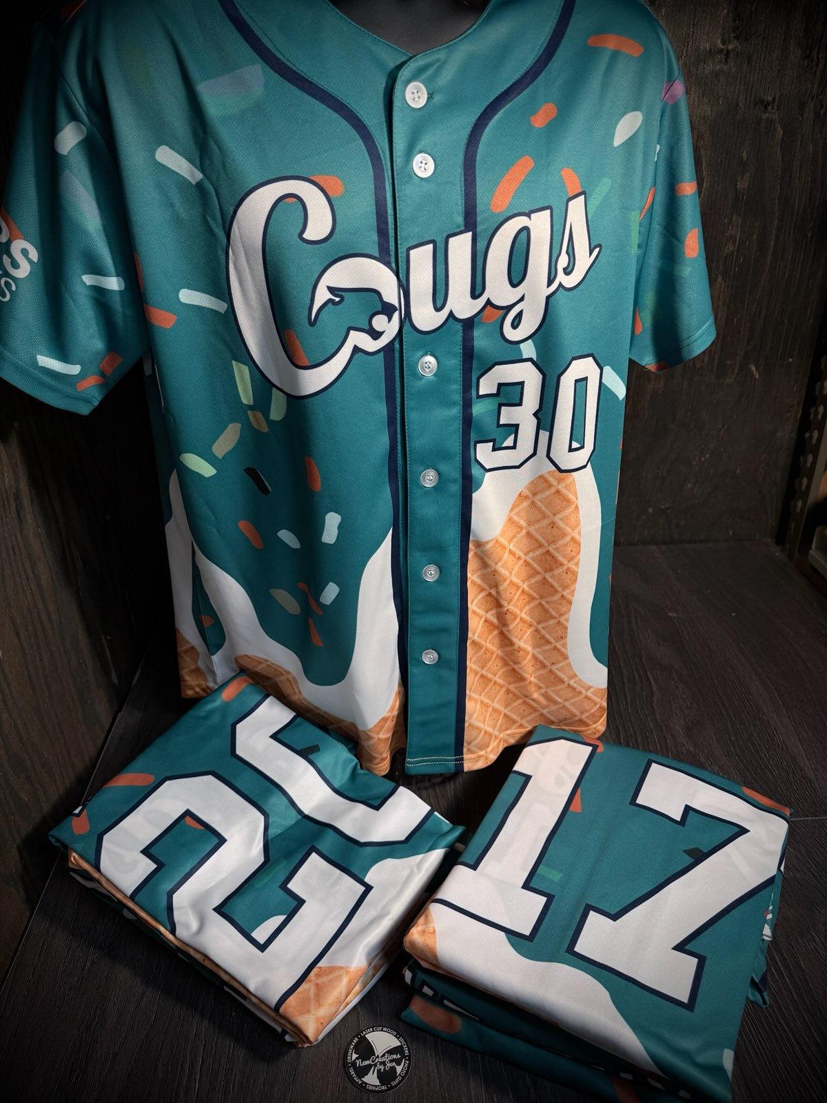 Cascade Christian 2026 Co-Ed Softball Jersey (Name & Number included)
