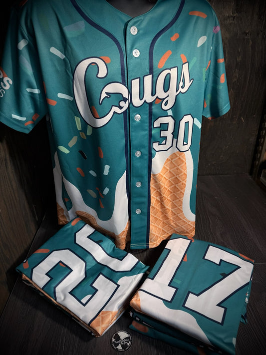 Cascade Christian 2026 Co-Ed Softball Jersey (Name & Number included)