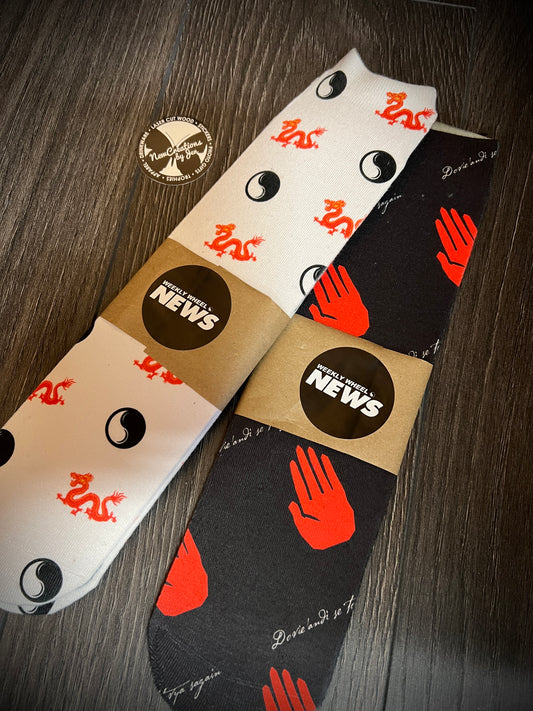 Calcetines con ruedas de WWN (inspirados en La rueda del tiempo)