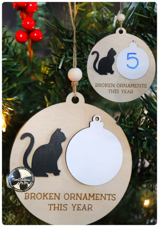 Naughty Cat ornament