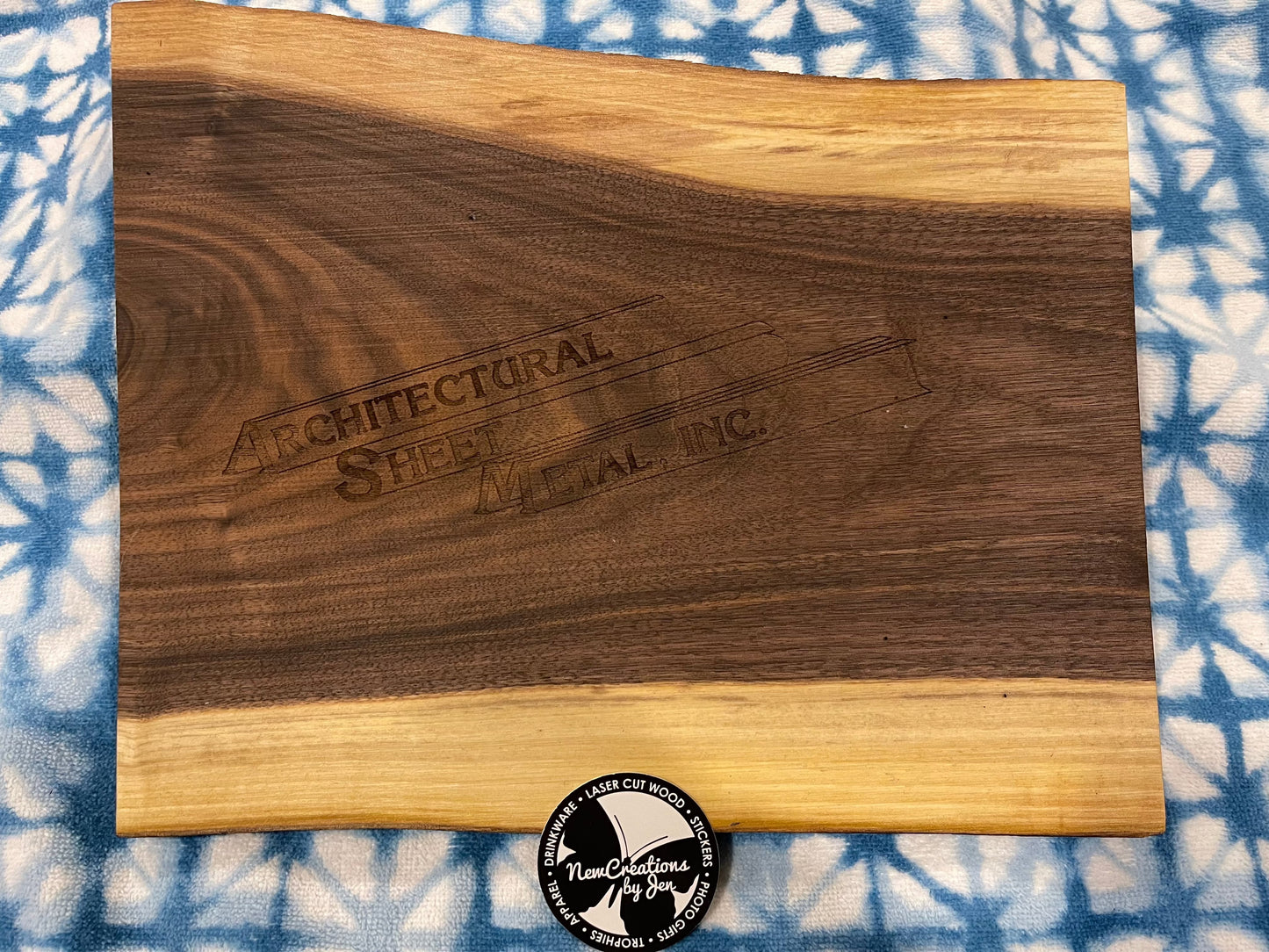 Tablas de cortar/charcutería de nogal negro natural