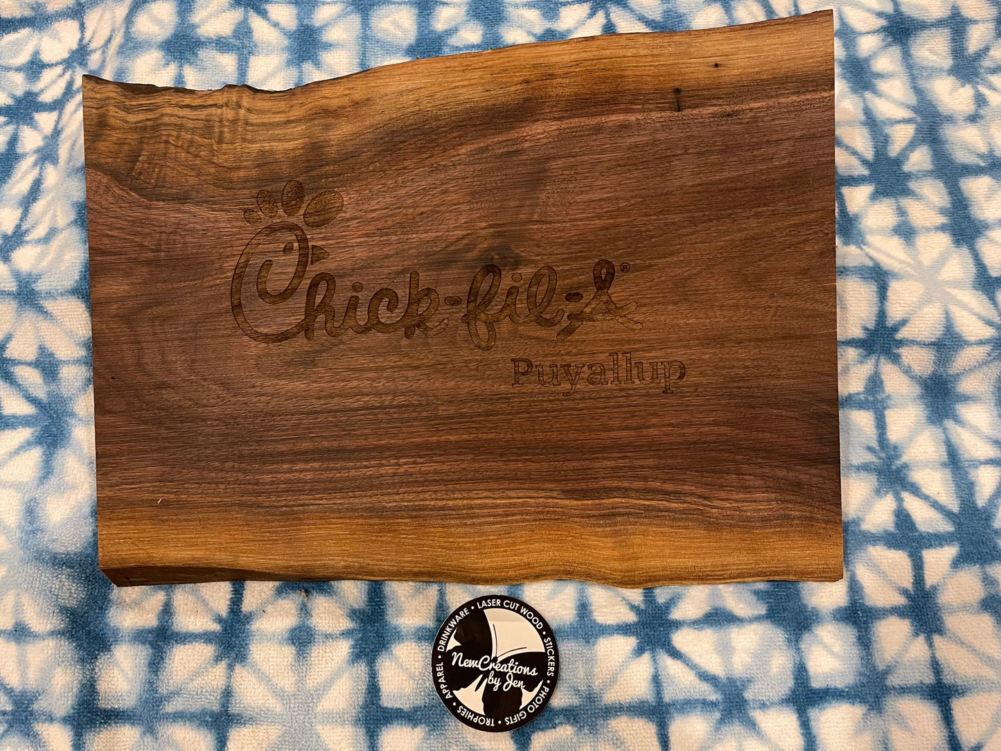 Tablas de cortar/charcutería de nogal negro natural