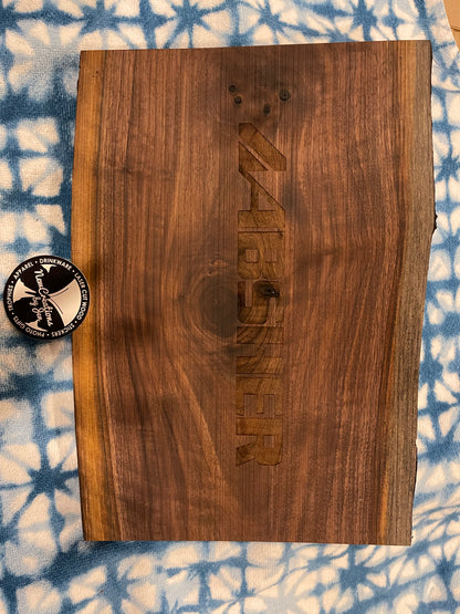 Tablas de cortar/charcutería de nogal negro natural