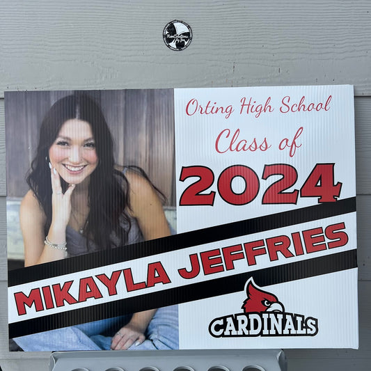 2024 Senior Photo Yard Sign - 24 x 18 Full Color