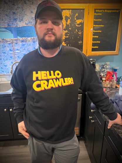 HELLO CRAWLER! Dungeon Crawler Carl Inspired Retro Art Unisex Heavy Blend Crewneck Sweatshirt
