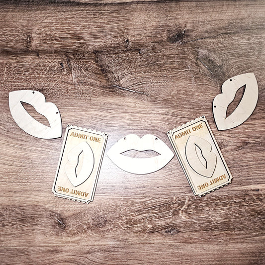Letrero de cabina de besos - Kit listo para pintar