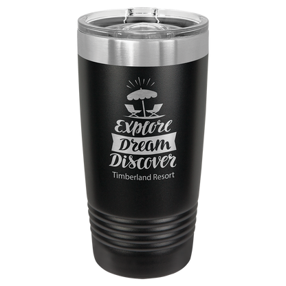 Personalized Polar Camel 20 oz Ringneck Tumbler – Custom Engraved Stainless Steel (18 Colors)
