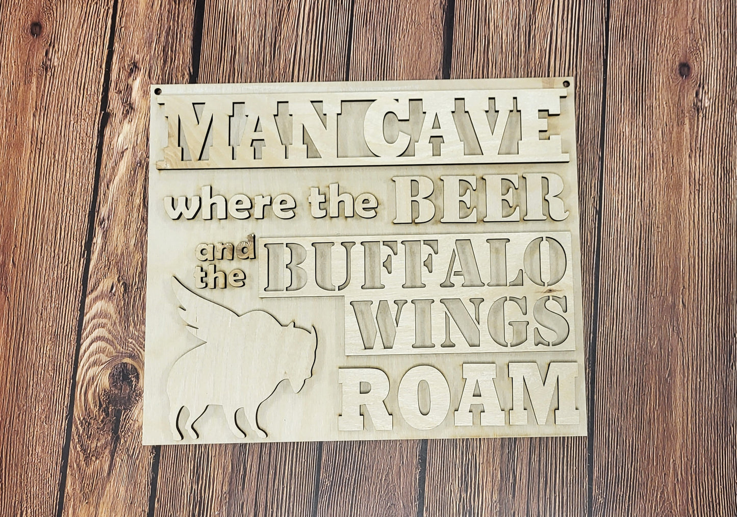 MAN CAVE 11" x 9" Sign