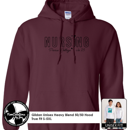 Pierce College Nursing Hooded Sweatshirt